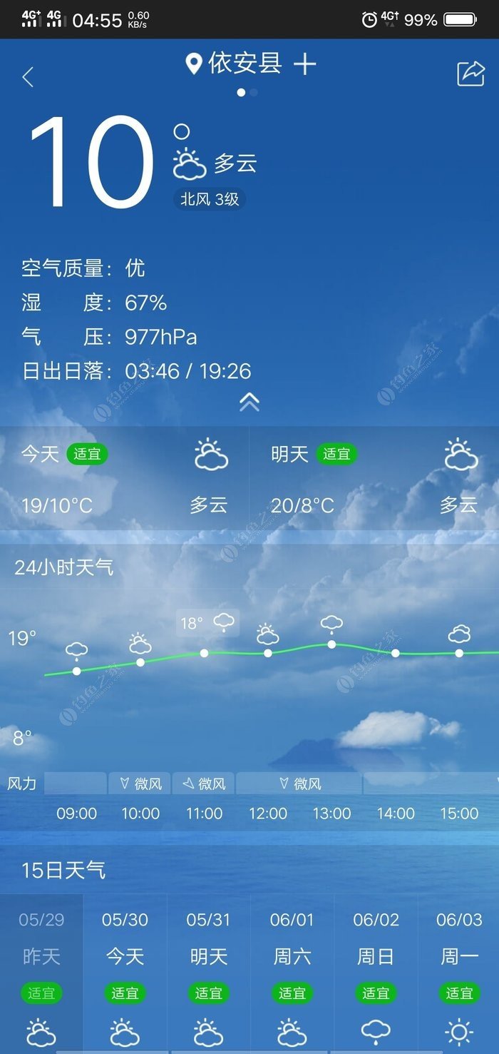丽江今天天气图片