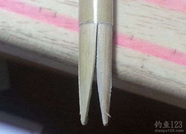 diy漁具蘆葦（南狄）浮漂的制作圖解